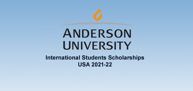 USA Anderson University International Students Scholarships, 2021-22